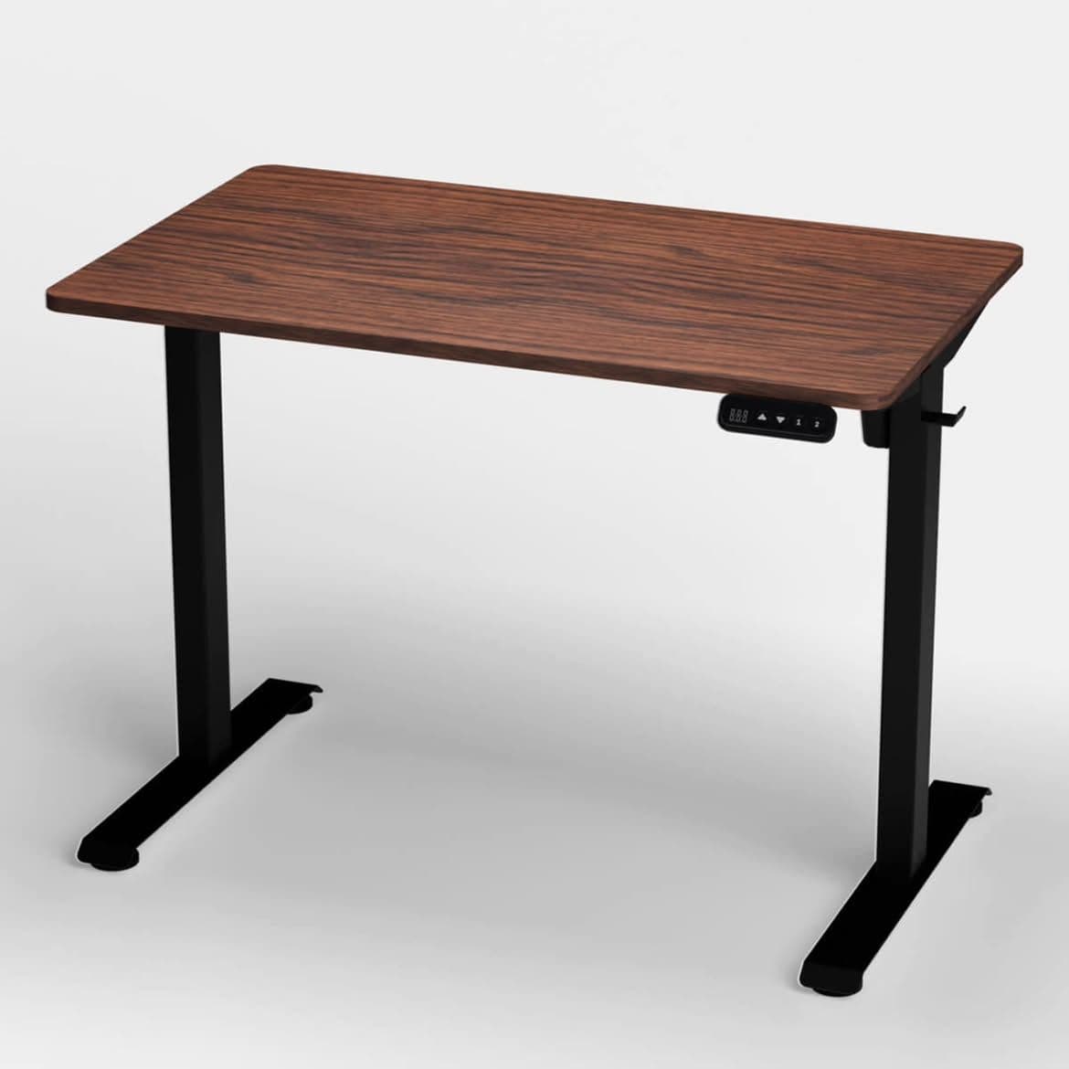 Electric Ergonomic Adjustable Sit-Stand Desk (Brown)
