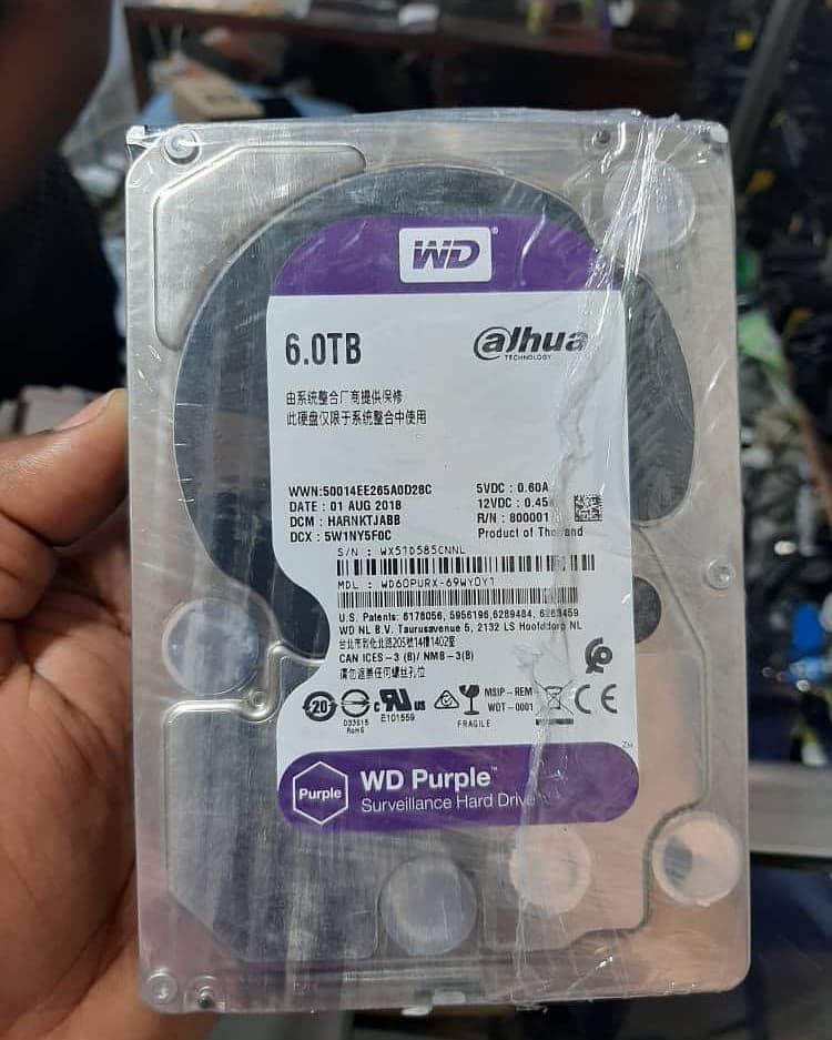 WD Purple Alhua 6TB Surveillance Hard Drive